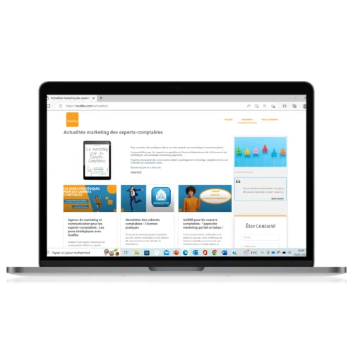 Site internet des cabinets comptables-Page actualité-Osaflex